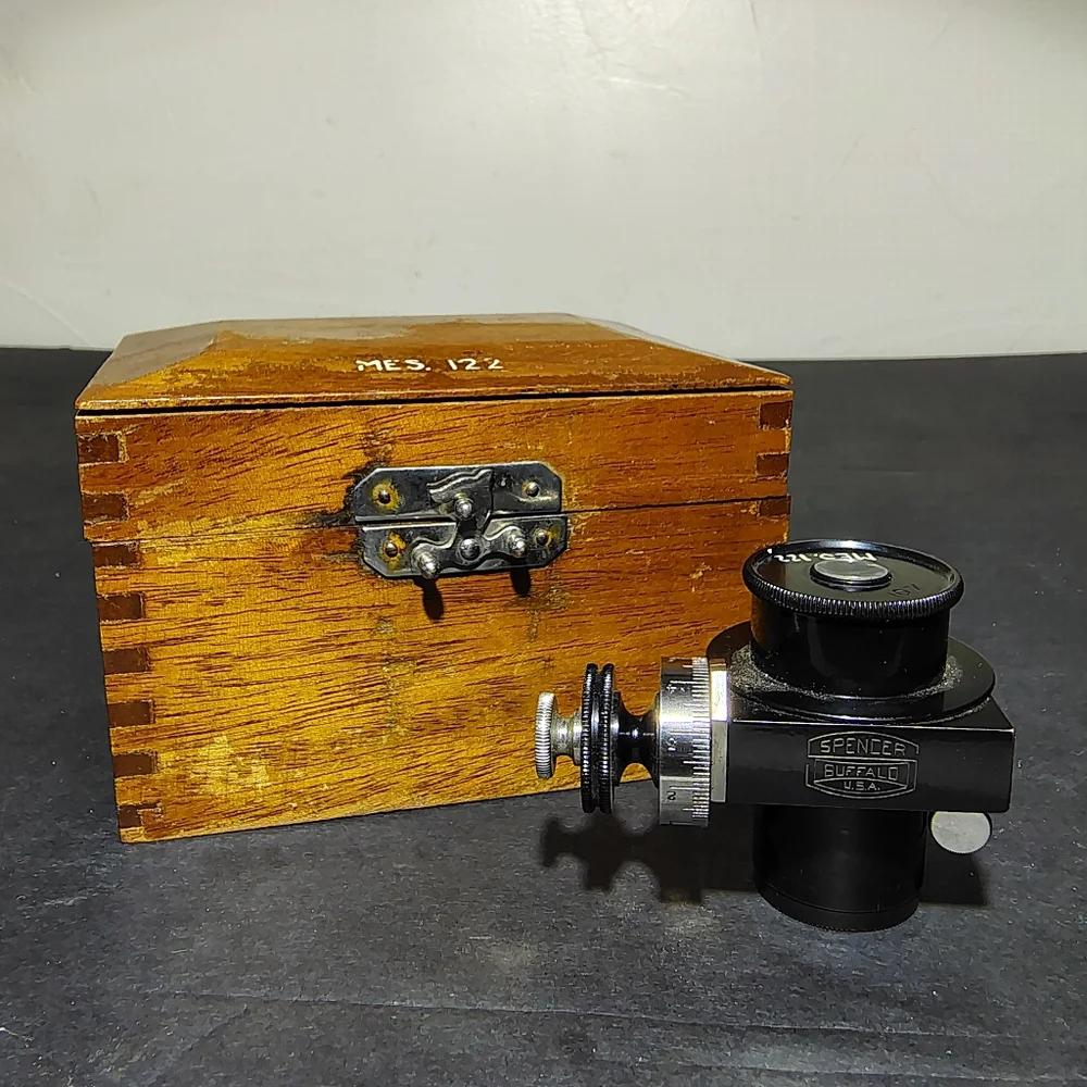 Spencer Buffalo Filar Micrometer Eyepiece 10X MES 122 Vintage Microscope‎ Part